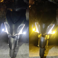 Faros Auxiliares De Motocicleta LED De Doble Color Blanco Amarillo Con Choque Bajo Consumo Luz De Conducción Brillante Antiniebla Impermeable Universal Hi/Lo Beam - details 7