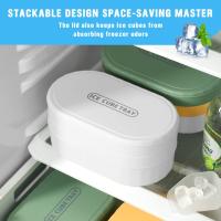 Horneador De Cubitos De Hielo Doble Capa Con Tapa Y Estuche - Hace 72 Cubitos De Hielo Con Contenedor Cuchara Y Tapa Incluidos Libre De BPA - details 14