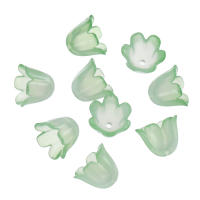 50/100pcs Cuentas De Acrílico Con Gradiente De Color De Lirio Para Creación De Joyas DIY Capas De Trenzado Espaciadas - details 8