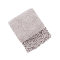 Manta De Punto Sencillo Para Decoración De Sofa Color Sólido Cubierta Nórdica Para Cama Toalla De Arena Tapete Para Siesta Al Mediodía En La Oficina - details 7