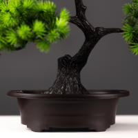 Planta De Pino Artificial De 27cm Bonsái Decoración De Mesa Para Hogar Y Habitaciones Arbol De Simulación De Landscape En Plástico Para Exposición Y Regalo - details 2