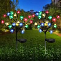 Luces De Jardín Solar Powered Con Flor De Cerezo Para Decoración De Año Nuevo Luz Decorativa Para Paisaje Exterior Y Courtyard - details 4