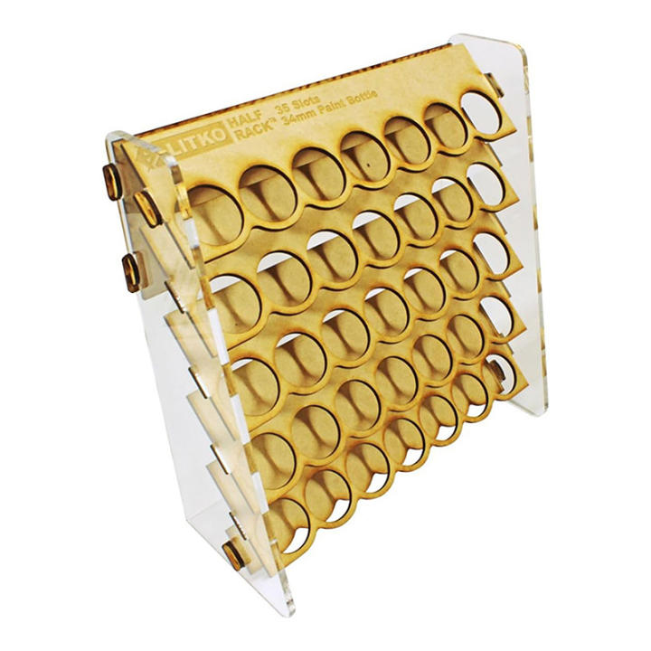 Organizador De Pinturas Miniatura 35 Slots Estante De Almacenamiento Para Pinturas De Modelos Hobby Soporte Caddy De 34mm