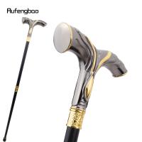 Bastón De Moda Dorado Y Negro Con Líneas Fluídas Para Cosplay Y Fiestas Decorativo Y Elegante Con Punta De Goma 92cm - details 4