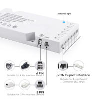 Transformador De Iluminación LED DC12V Adaptador De Suministro De Energía 2A 3A 5A 8A Con Puerto Dupont Para Tiras LED Luz De Armario Y Estante DIY En El Hogar - details 3