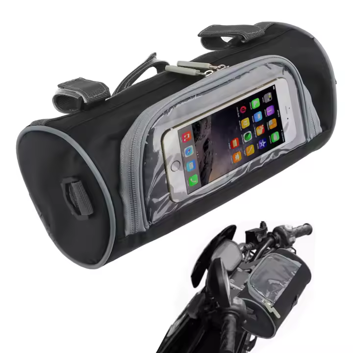 Bolsa De Motocicleta De Cuero PU Bolsa De Sillín Para Equipaje De Motocicleta Soporte Para Bolsa De Tanque Accesorios Universales Para Aprilia Ducati Triumph Benelli Husaberg - 1