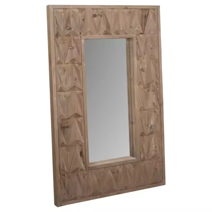 WANDERLUST DECO Espejo de madera marrón 68,5x6x108,5h cm de estilo Colonial - 1