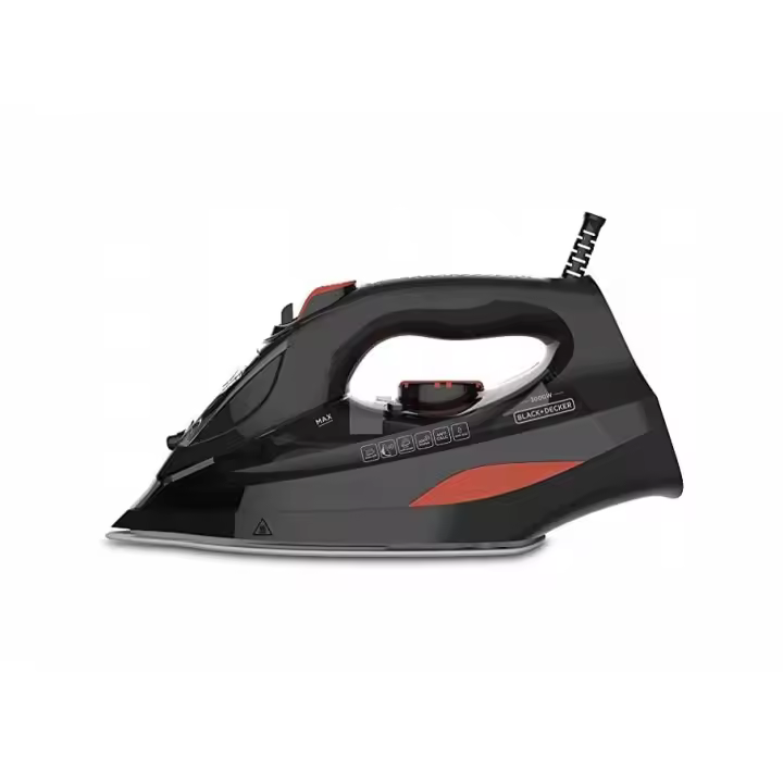 Black+Decker BXIR3000E Plancha de vapor, 3000 W, Cerámica, Negro - 1