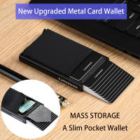 Porta Tarjetas RFID Mini Cartera Hombre Mujer Aluminio Metálico Protectora Bolsa De Almacenamiento Rápida Desmontaje Para Equipamiento De Motocicleta - details 4