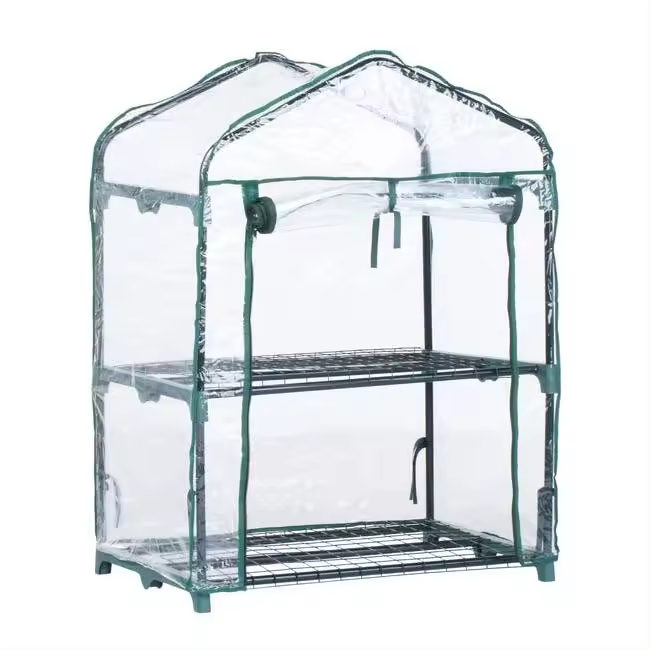 Invernadero estructura acero y funda PVC Biotop 2 bandejas - 1