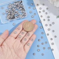 300 Pcs Tapones De Flor De Acero Inoxidable 304 Forma Cono Hueco Tamaño 5.5mm Componentes De Joyería Espaciadores Metálicos - details 3