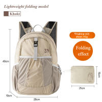 Mochila Plegable Ultraligera 2025 Impermeable Para Senderismo Y Viajes Con Correas Ajustables Bolsa Compacta Y Duradera Para Hombres Y Mujeres - details 5