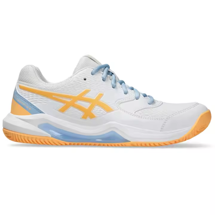 Zapatillas Asics Gel Dedicate 8 Padel Blanco Naranja Mujer - 1