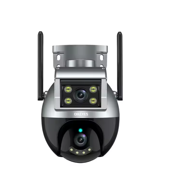 Cámara De Seguridad IP Tuya 4K Con Lente Dual Wifi Exterior Auto Tracció PTZ Visión Nocturna Color CCTV Wireless Sistema De Vigilancia - 1