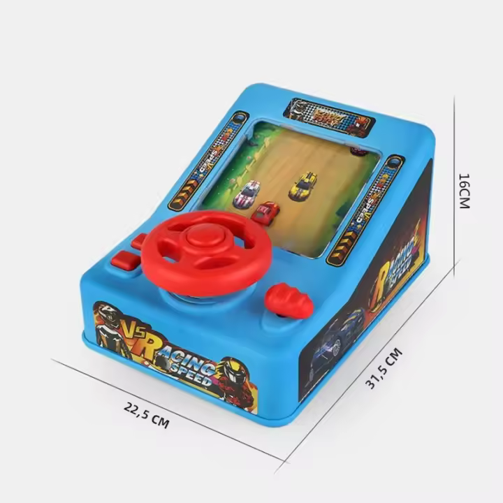 Consola De Juego De Carreras Para Niños Volante Eléctrico Simulación De Sonido Juguete De Control Remoto Para Mesa Eléctrico - 1