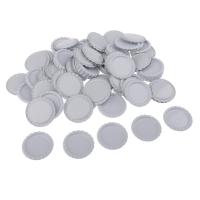 100x Tapas De Botella Redondas Coloreadas Para DIY De Collares Y Joyería Accesorios Para Cuentas De Bolas Planas 25mm - details 3