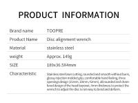Herramienta De Alineación Y Corrección De Rotor De Freno Disco Para Bicicleta MTB De Acero Inoxidable Herramienta De Reparación De Montaña - details 1