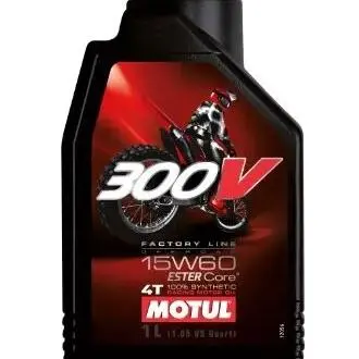Aceite Motul 300V FL Off Road 15W60 1 Litro - Rendimiento Superior - 1