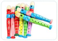 De flauta de madera instrumento de música trompeta Buglet Hooter niños juguete educativo de aprendizaje para - details 9