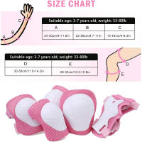 Juego De Protección Infantil 6 En 1 Con Guantes De Muñeca Antigolpes Para Ciclismo Y Patinaje Edad 3-7 Años Niños Y Niñas - details 7