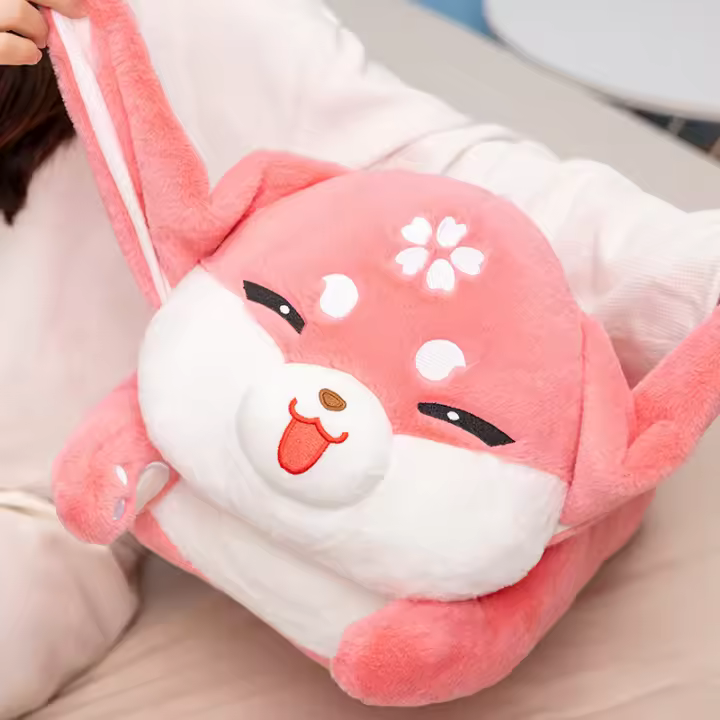 Muñeco De Peluche Yae Miko Juego Genshin Impact Decoración Para El Hogar Cojín De Zorro Rosa Para Niños Regalos De Cumpleaños Y Navidad - 1
