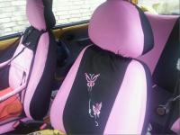 Funda universal para asiento de coche con borde de Mariposas en color Morado y Rosa, adecuada para Mujeres, etc. - details 4