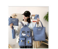 Mochila Escolar Para Niñas Teenager 5 Piezas Set Con Gran Capacidad Y Varios Bolsillos Canvas Resistente Y Versátil Para Viajes Y Estudio - details 18