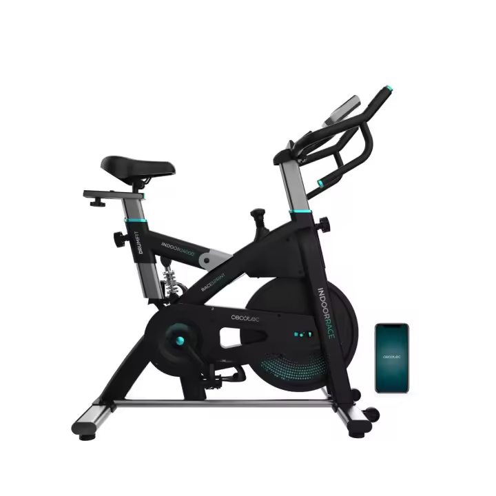 CECOTEC 07245 Bicicleta Indoor DrumFit 24000: Entrenamiento Dinámico con App y Pulsómetro - 1