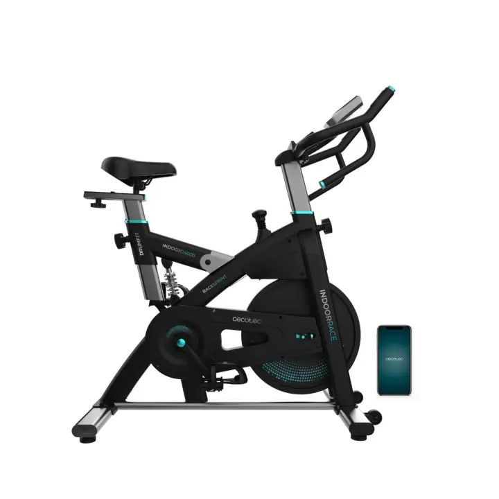 CECOTEC 07245 Bicicleta Indoor DrumFit 24000: Entrenamiento Dinámico con App y Pulsómetro - 1