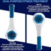 Entrenador De Respiración Portátil Con Resistencia Ajustable Herramienta De Expansión Pulmonar Para Corredores Y Ejercicios Abdominales - details 2