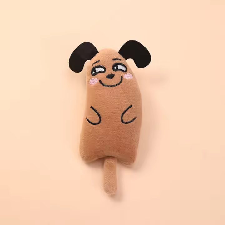 Juguetes De Peluche Para Mascotas Con Forma De Gato Y Perro Resistente Al Masticar Divertidos Juguetes Para Masticar Y Limpieza De Dientes Para Gatos Y Perros - 1