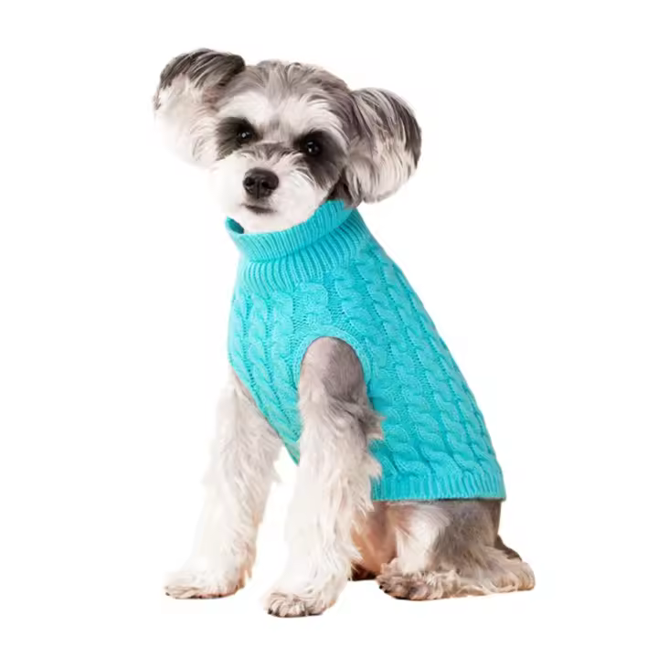 Suéter De Invierno Para Perros Pequeños En Colores Caramelo Con Cuello Alto Ropa De Mascota Adecuada Para Chihuahua Pug Schnauzer - 1