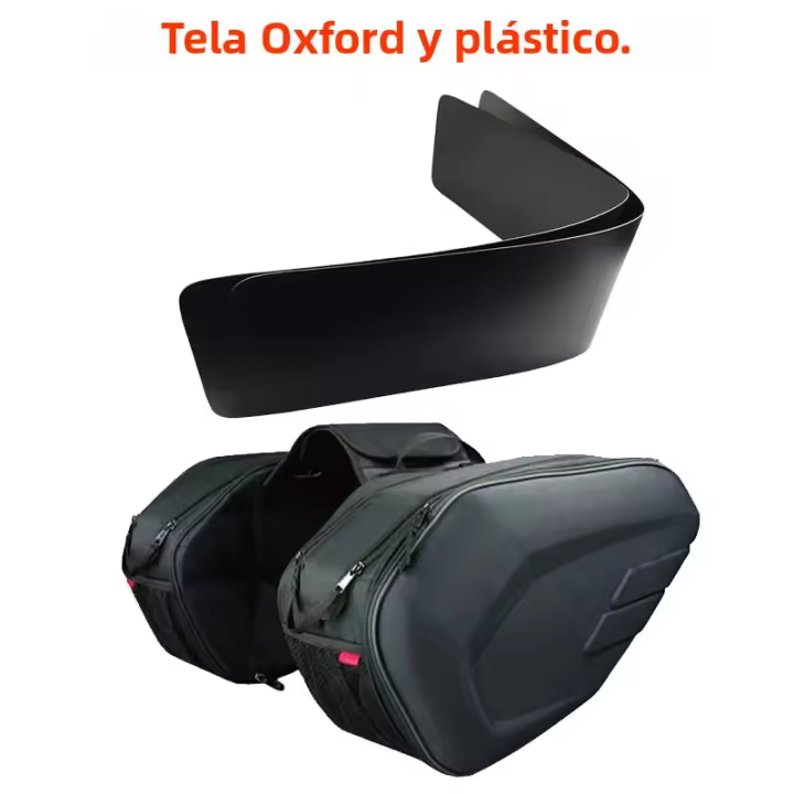 Nuevos Bolsas De Sillín Para Motocicleta Impermeables De Calidad Superior Cuero Sintético Bolsa De Viaje Para Casco De Carreras Moto Con Raincoat Gratis - 1
