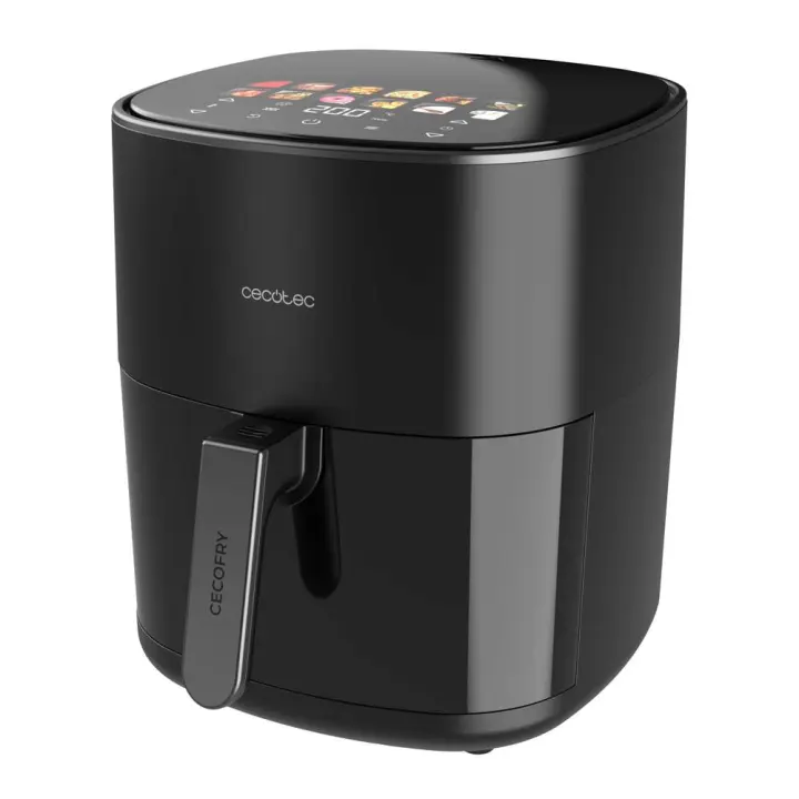 Cecofry&Grill Duoheat 6500 Air fryer Freidora de aire con doble resistencia para dorado perfecto y sabor de parrilla en carnes, capacidad de 6,5 litros y potencia de 2200 W para platos saludables. - 1