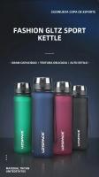 Botella De Agua Deportiva Reciclable 500ML 1000ML Sin BPA a Prueba De Fugas Portátil Para Adultos Y Niños Para Gimnasio Y Uso Diario - details 0