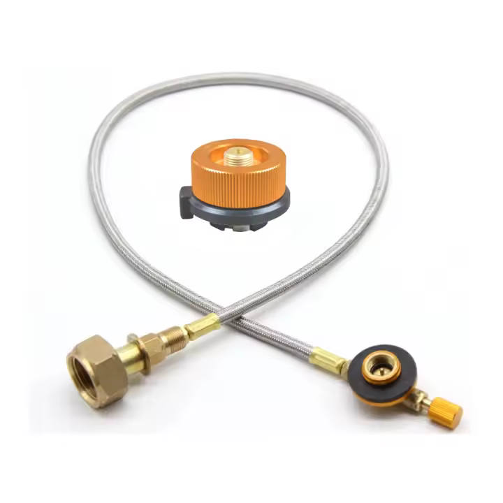 Adaptador De Recarga Para Tanque De Gas Para Camping Y Viajes Conexión De Tubo Interconectado Herramienta De Switch No Incluye Ignición - 1