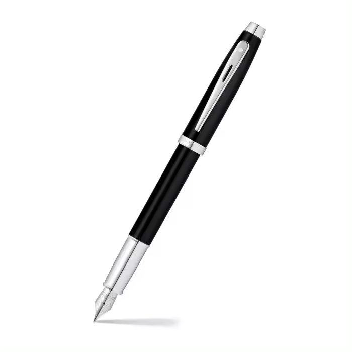 SHEAFFER PLUMA ESTILOGRAFICA SHEAFFER M 9317 LACA NEGRA MATE NIQUEL SHEAFFER 100 - 1