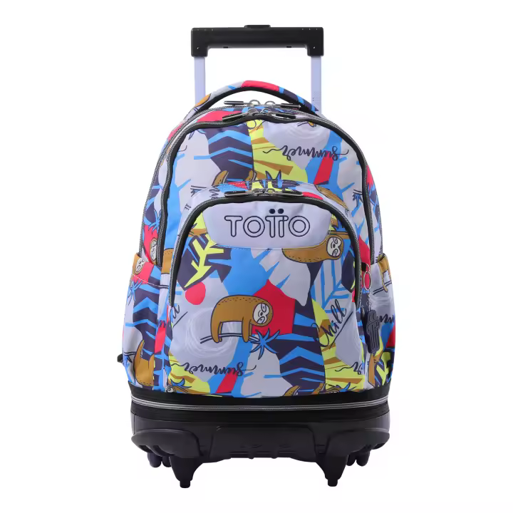 Totto Mochila escolar ruedas Tiza Material: Poliéster reciclado 32 x 45.5 x 18 cm - 1