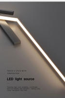 Lámpara De Pared Minimalista Para Interior En Negro Y Oro Decoración Para Sofa Y Fondo De Sala De Estar Y Dormitorio Luz LED Para Cocina Y Comedor - details 14