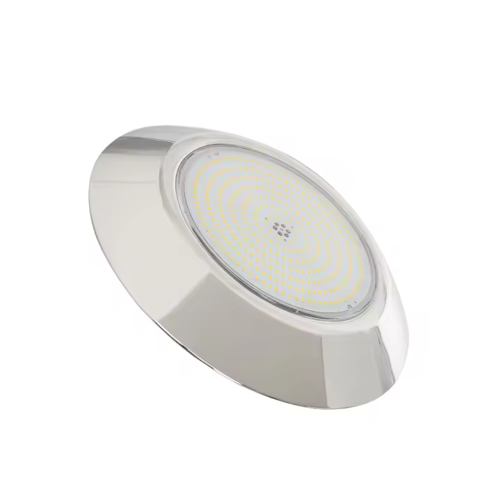 Ledkia Foco Piscina Superficie LED Sumergible 3000K 12V AC/DC IP68 Acero Inoxidable 24W 3000K Blanco Cálido - 1