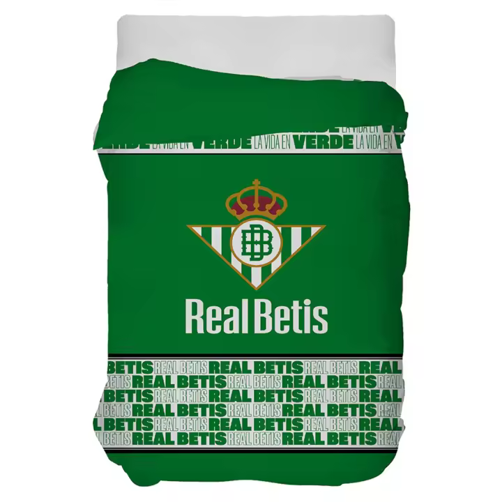 Bimba Pimba Real Betis Balompié edredón digital  producto oficial para camas de 90, 105, 135 y 150 - 1