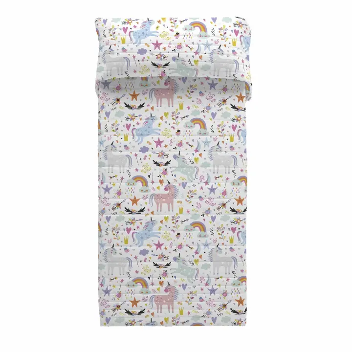 COLCHA BOUTI INFANTIL 100% ALGODÓN SPARKLY COOL KIDS FABRICADO EN ESPAÑA - 1