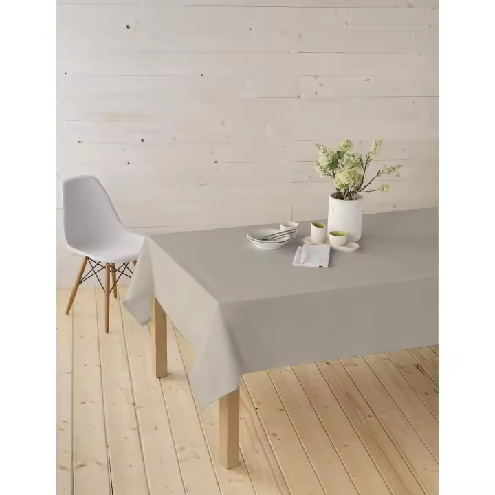 Decolux Homeware Mantel antimanchas tela algodón resinada confeccionada liso repele liquidos lavable exterior e interior - 1
