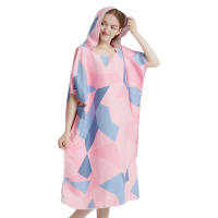Poncho Toalla Rápida De Secado Microfibra Para Playa Y Natación Robe De Baño Para Adultos Con Capucha Toalla De Natación A5 - details 2