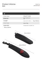 Par De Faros Traseros Y Guardabarros Universales Para Bicicleta De Montaña Y Carretera Protección De Barro Para Ruedas Y Cola MTB Ciclismo - details 9