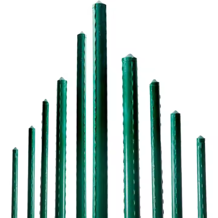 STARLEY-Pack de 12 tutores de Acero plastificado para Plantas , Ideal para el Cuidado del jardín. Varillas para el Cuidado de Plantas y arboles (Color Verde) - 1