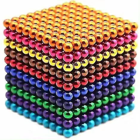 Conjunto de 1000 bolas magntic de 3mm para el alivio de estrés Manger 10 colores (Manges de colores 1000 picos) - 1