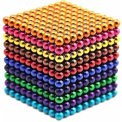Conjunto de 1000 bolas magntic de 3mm para el alivio de estrés Manger 10 colores (Manges de colores 1000 picos) - 1