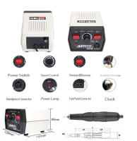 Máquina De Uñas Eléctrica 65W 35000rpm Set De Manicura Y Pedicura Profesional Equipo Cortador De Uñas 204 Fuerte Y Rápida - details 1