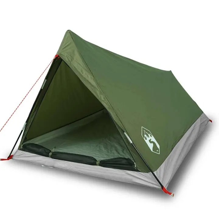 vidaXL Tienda de campaña para 2 personas impermeable verde oliva - 1